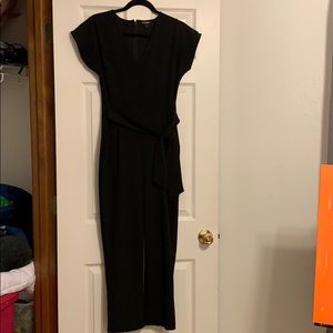 Express Black short sleeve jumpsuit